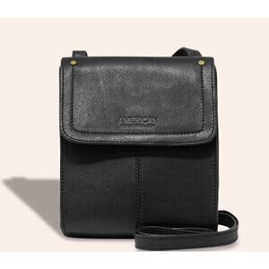 American Leather Company Kansas Crossbody Bag in Black